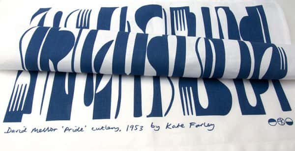  - Blue and white cloth by textile designer Kate Farley