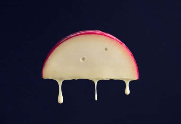 Sherlyn Goh - BA Photography work by Sherlyn Goh showcasing still life dripping cheese