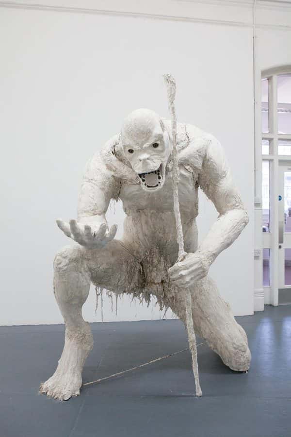 Tom Browning - BA Fine Art work at Norwich University of the Arts depicting a monster sculpture