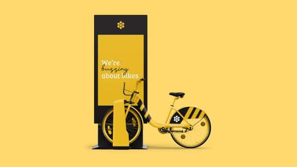 Tom Horbury - A bike storage locker and promotion poster design for Bright Hire bicyles